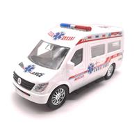اسباب بازی ماشین آمبولانس مدل درج سفید رنگ