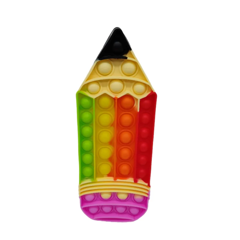 اسباب بازی فیجت ضد استرس پاپ ایت طرح مداد رنگی
