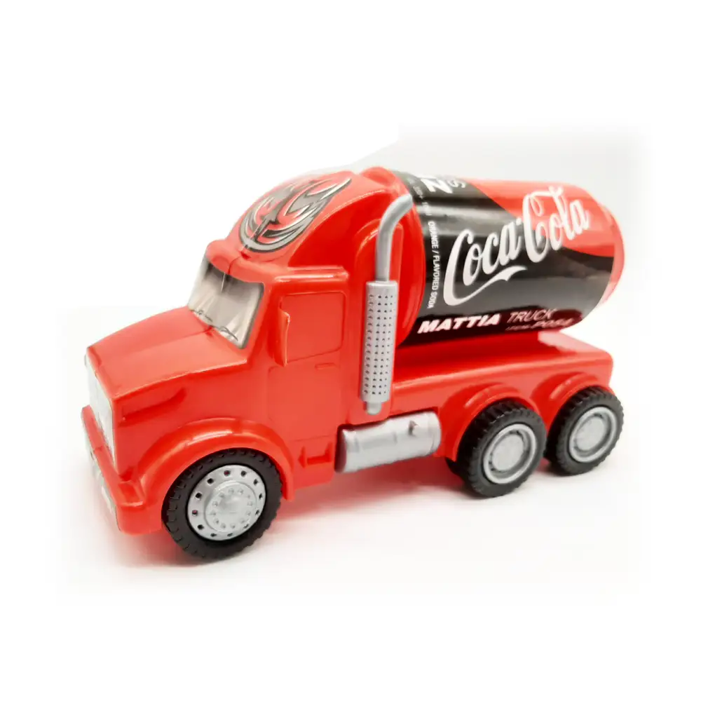 اسباب بازی کامیون نوشابه ای قرمز رنگ